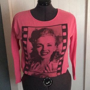 Hollywood Legends Marilyn Monroe Hot Pink top Medium(7/9)